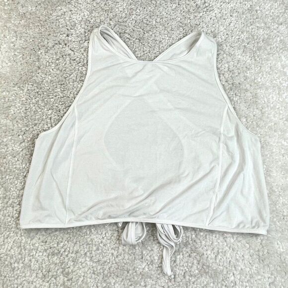 Lululemon Turn To Tie Tank White 12 FLAWS - Picture 2 of 10